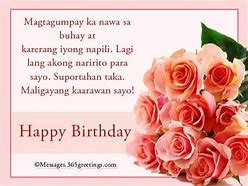 Image result for Happy Birthday Tagalog Quotes
