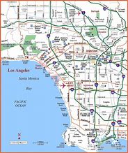 Image result for Los Angeles Tourist Map