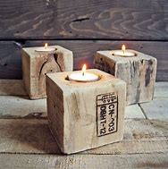 Image result for DIY Wooden Candle Holders