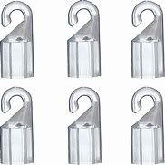 Image result for Clear Mini Plastic S Hook Clip