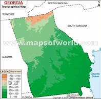 Image result for GA Topographic Map