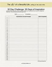 Image result for Blank 30-Day Art Challenge