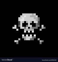 Image result for Skull Crosspones Pixel Art