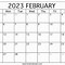 Image result for February Monthly Calendar
