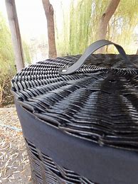 Image result for Black Round Laundry Basket