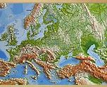 Image result for 3D Raised Relief Map of Europe