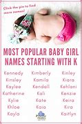 Image result for Girl Names with Letter K