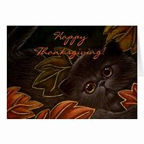 Image result for Thanksgiving Black Cat