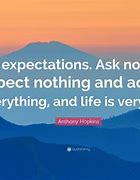 Image result for Never Expect Quotes