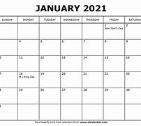 Image result for January 2021 Calendar Printable