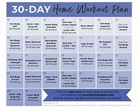 Image result for 30-Day Gym Workout Plan