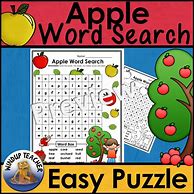 Image result for Apple Word Search Printable