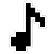 Image result for 8-Bit Music Note PNG