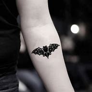 Image result for Bat Tattoo Neck Design