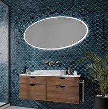 Image result for Oval LED Mirror Bathroom