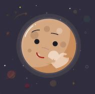 Image result for Simple Cartoon Pluto the Planet