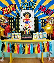 Image result for Wonder Woman Birthday Decorations