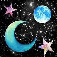 Image result for Galaxy Moon Art