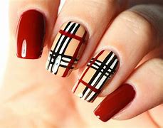 Image result for Burberry Nail Design
