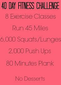 Image result for 40-Day Fitness Challenge
