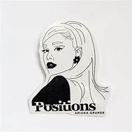 Image result for Ariana Grande Stickers Black and White