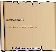 Image result for inexcogitable