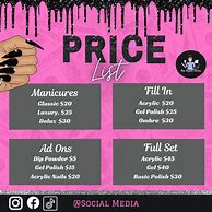 Image result for Nail Salon Pricing