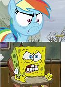 Image result for Spongebob and Rainbow Dash