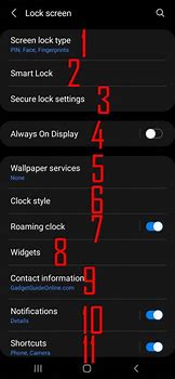 Image result for Notifications On Lock Screen Android S21