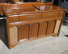Image result for Turntable Console Cabinet Flip Top