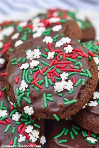 Image result for Chocolate Christmas Cookies
