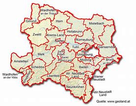 Image result for Niederösterreich Karte