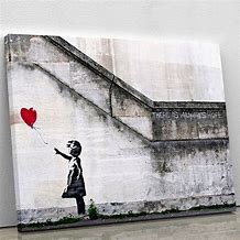 Image result for Banksy Canvas Art