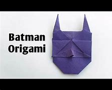 Image result for How to Make a Batman Mask Origami