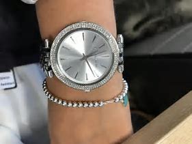 Image result for Michael Kors Darci Ladies Silver Watch MK3190