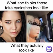 Image result for Eyelash Girl Meme