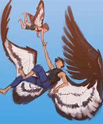 Image result for Winged Person Sketches