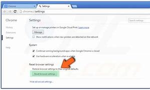 Image result for Google Chrome Reset Browser Settings