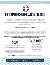 Image result for Lifeguard Certification Cheat Sheet