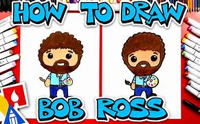 Image result for How to Draw a Cartoon Bob Ross