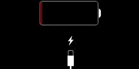 Image result for iPhone Low Battery Bar