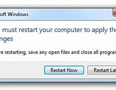 Image result for Windows 7 Restart Button