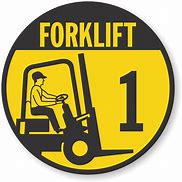 Image result for Fork Lift Floor Signs