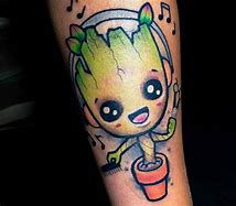 Image result for Baby Groot Tattoo Drawings