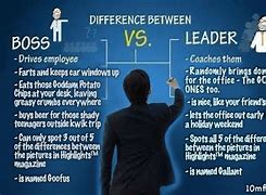 Image result for Boss vs Leader Funny