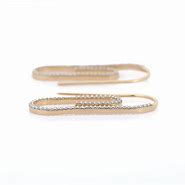 Image result for Paper Clip Diamond Earrings