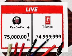 Image result for T Series and PewDiePie Fan Art
