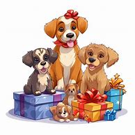 Image result for Funny Dog Christmas Cartoons