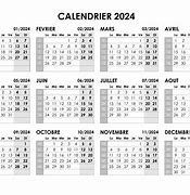 Image result for Calendrier 2024 6 Mois