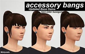 Image result for Sims 4 Hair Bangs Accessories
